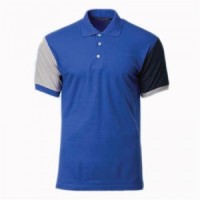 SKP016 Order POLO shirts for men and women to make sports Polo shirts Polo shirt factory stitching sleeve color back view